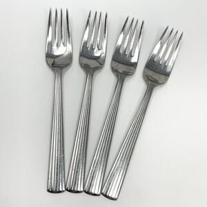 Reed & Barton Berkeley 18/10 Stainless Flatware Salad Fork 7” Set Of 4
